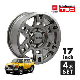 USトヨタ純正 TRD 17インチホイール グロスガンメタル PTR20-35110-G4 4本セット TRDロゴ入 センターキャップ付 JWL刻印あり TOYOTA FJクルーザー GSJ150W