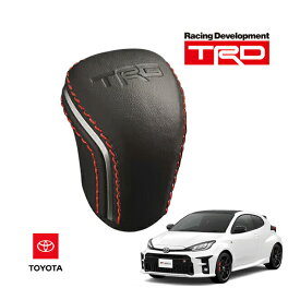 USトヨタ純正 TRD エンボスロゴ入 SPECIAL EDITION レザー & アルミニウム シフトノブ シフトレバー オートマ A/T用 レッドステッチ GRヤリス 10系 GR YARIS