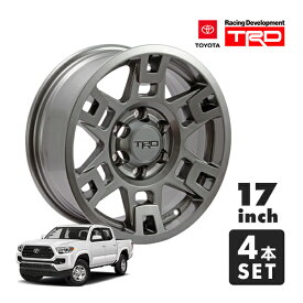 USトヨタ純正 TRD 17インチホイール グロスガンメタル PTR20-35110-G4 4本セット TRDロゴ入 JWL刻印あり 01-18y TOYOTA タコマ