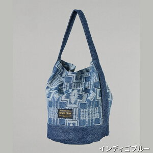 �y PENDLETON / �y���h���g�� �zJAQUARD DENIM TOTEBAG / �W���K�[�h�f�j���g�[�g�o�b�O �y���f���g�� �u���b�N �u���[ �ʋ� �����Y ���f�B�[�X ���j�Z�b�N�X