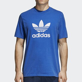 【ラストSALE】アディダス　Tシャツ メンズ 半袖 adidas Originalsアディダスオリジナルス正規品トリフォイルTREFOIL TEEブルー　メンズ半袖　Tシャツ　Blue/CW0703インポートブランド海外買い付け[0618]