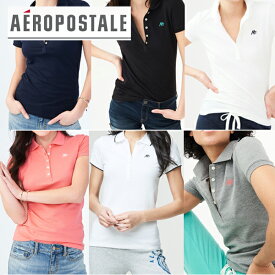 【売り尽くし】[再入荷]エアロポステール AEROPOSTALE ］レディース 12色 ポロシャツ 半袖POLO 鹿の子 A87 Pique Polo クールビズ【楽ギフ_包装】