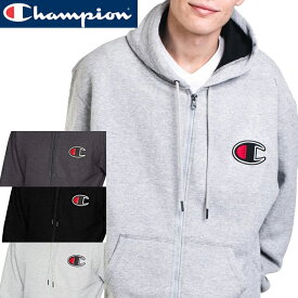 【売り尽くし】チャンピオン Champion 正規品チェーンステッチ ビッグ CロゴGF91Hジップアップスウェット裏起毛Powerblend Fleece Zip Hoodie Felt C LogoパワーブレンドUSA規格インポートブランド海外買い付け【楽ギフ_包装】[1118]