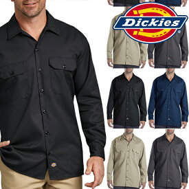 【メール便・全国送料無料】DICKIES　574 長袖シャツ　ディッキーズ 正規品メンズLong Sleeve original fit作業服 ワークシャツインポートブランド海外買い付け　無地[0818]アメリカ買い付け