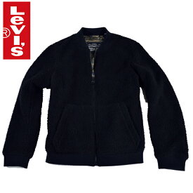 [ラストSALE]リーバイス正規品　黒ボンバージャケット Levi's Sherpa Bomber Jacket Mens Blackブラック フリース MA1アウター海外買い付けUSAアウター インポート カジュアル [1220]