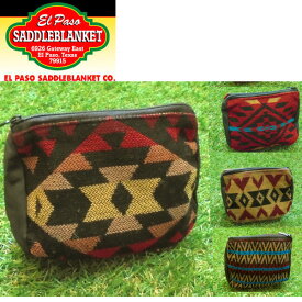 【売り尽くし】ELPASO SADDLEBLANKET CO. エルパソ/WOOL ミニポーチ チマヨELPASO インポートブランド　Coin Bagsネイティブ柄　民族柄 メキシカン エスニック