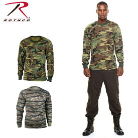 (ロスコ)Rothco ロスコ正規品ミリタリーロンT　長袖Tシャツ迷彩カモ柄Long Sleeve Camo T-Shirtカットソー 6778アーミー並行輸入インポートブランド海外買い付け正規6778-66787-[0419]