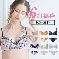 【4月20日23:59まで！】1組当たり663円 2026 福袋5組＋1組 おまけ ブラジャー ショーツ ノンワイヤーブラ…