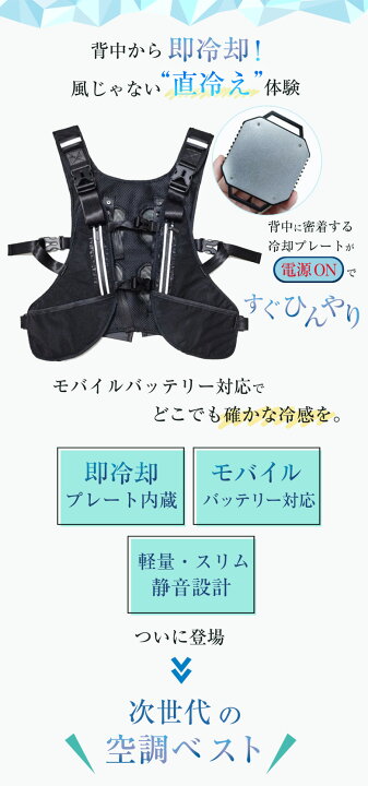 楽天市場】クールベスト ペルチェベスト 加熱機能付き 温かい 冷却 
