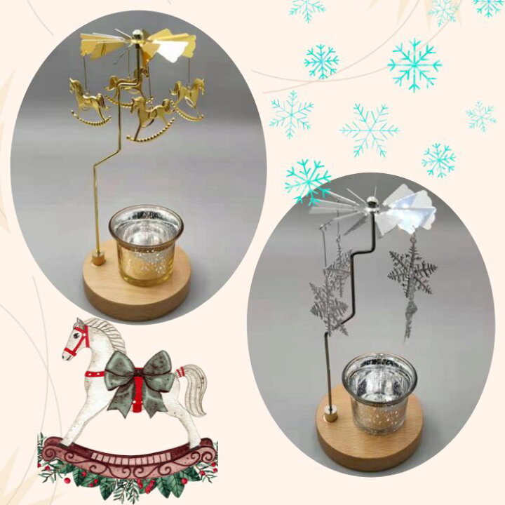 楽天市場】【即納】キャンドルホルダー 回る おしゃれ 回転式  