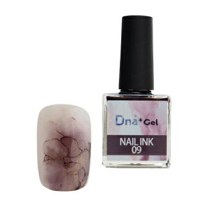 Dna Gel(�f�B�[�i�W�F��) NAIL INK(�l�C���C���N) 09 �u�����U�C�g 10ml�y�l�C���C���N�@�u���E���@�j���A���X�A�[�g�@���ʃA�[�g�@�J���[�W�F���@�e�N�X�`���[�@�ł��[�ȁz