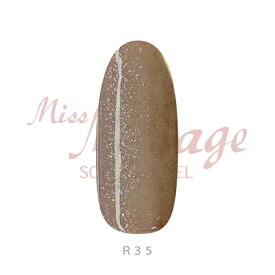 Mirage ミス ミラージュ ソークオフジェル R35S パールオーロラ チェダーグレー 2.5g 【ネイル パーツ ジェルネイル】