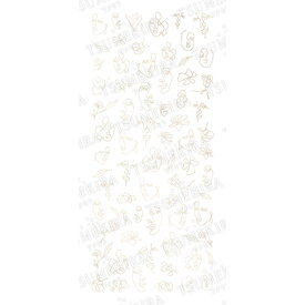 TSUMEKIRA ツメキラ SANZOU プロデュース10 One stroke writing ホワイトゴールド SG-SNZ-105(ジェル専用) 【★】【ネイル ネイルシール ネイルステッカー ラインアート】【artlineart】