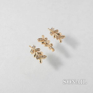 SONAIL ソネイル SONAIL×EMIRI eu【エウ】 ゴールド FY001840 2P 背面カーブなし【ハワイアンジュエリー ネイルパーツビジュ?パーツ ハワイアンチャーム ハワイアンモチーフ メタルパーツ ゴールド