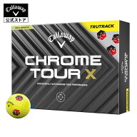 【4/3PRICE DOWN】【公式】キャロウェイ ゴルフ CHROME TOUR X TRUTRACKイエロー ボール（2024年モデル）