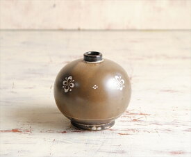 【送料無料】ドイツから ヴィンテージ ハンドペイント 小さな陶器の花瓶 花器 Art pottery フラワーポット 一輪挿し フラワーベース アンティーク_230510