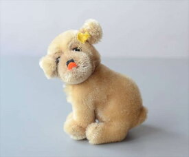 【送料無料】1960-81年代 ドイツ製 Steiff お座りするパグ Mopsy ぬいぐるみ シュタイフ 犬 イヌ ドール フィギュア アンティーク ヴィンテージ_250605