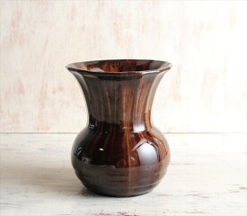 【送料無料】ドイツ製 ヴィンテージ Art Pottery 陶器の花瓶 花器 一輪挿し ミッドセンチュリー期 フラワーベース アンティーク_230606