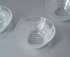 【送料無料】フィンランド製 Nuutajarvi ヌータヤルヴィ Pioni 12cm径 ガラスボウル ピオニ Oiva Toikka ヴィンテージ アンティーク_240910