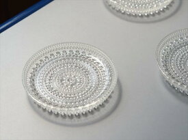 【送料無料】Nuutajarvi ヌータヤルヴィ Arabia時代 ヴィンテージ カステヘルミ ガラス豆皿 8.5cm ミニプレート Kastehelmi Oiva Toikka 北欧_270703
