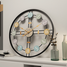 【一年保証付き】アンティーク風 掛け時計】 アンティークウォールクロック アイアン デザインウォールクロック アンティーク時計 掛け時計 時計 とけい おしゃれ 北欧 壁掛け時計 モダン シンプル 結婚祝い 出産祝い 新築祝い