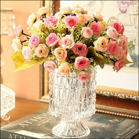 花瓶 花器 アンティークベース フラワーベース 北欧 ガラス 花入れ おしゃれ 置物 オブジェ インテリア プレゼント