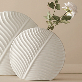 おしゃれ 花瓶 一輪挿し 白い 花瓶 陶器 ホワイト リーフ フラワーベース セラミック 花入れ アンティーク 置物 オブジェ 北欧 インテリア 花瓶 おしゃれ 花瓶 陶器 和風