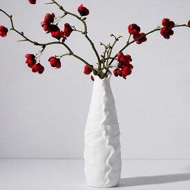 陶器の花瓶 花器 フラワーベース 北欧 花入れ アンティーク インテリア雑貨 贈り物 新築祝い プレゼント 花瓶（白）おしゃれ ハスの花