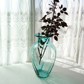 花瓶 花器 アンティークベース フラワーベース 北欧 ガラス 花入れ 大きな おしゃれ 置物 オブジェ インテリア
