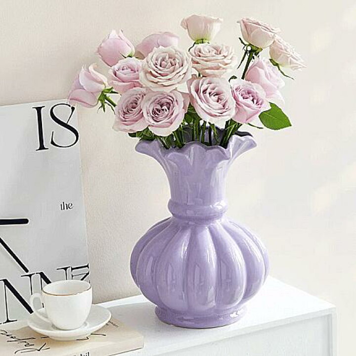 楽天市場】フラワーベース 北欧 大きい 陶器 花瓶 おしゃれ フラワー  