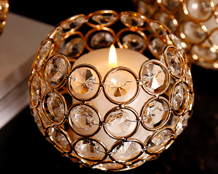 水晶キャンドルスタンド