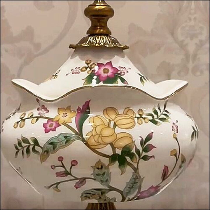 楽天市場】小物入れ 陶器 蓋付 壷 セラミック 飾り壺 ポッド 陶器置物 