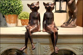 ペアネコ猫置物猫雑貨置き物ネコグッズ猫グッズねこグッズ可愛いかわいい飾りアンティークインテリアオブジェキャットアジアン雑貨CAT子ネコインテリア雑貨結婚祝い出産祝い誕生祝い誕生日プレゼントギフト