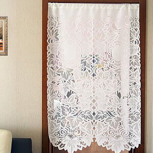 レース のれん 北欧 のれん 間仕切り レース おしゃれ ロング 88cm*150cm 玄関 目隠し 和風 モダン のれん 暖簾 間仕切り キッチン おしゃれ かわいい 北欧 のれん おしゃれ ロング