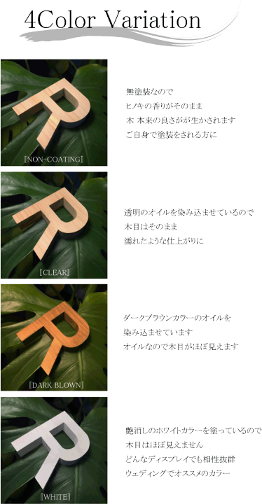 アルファベットオブジェ　③ アルファベットオブジェ③