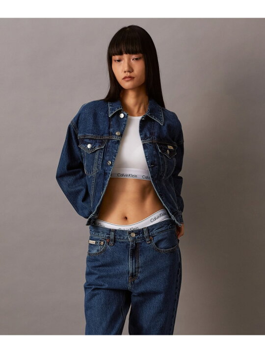 Calvin Klein Jeans クロップド デニムジャケット