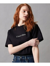 (W)【公式ショップ】 カルバンクライン モダン ボクシー Tシャツ Calvin Klein Jeans 40WH113 Calvin Klein Jeans カルバン・クライン トップス カットソー・Tシャツ ホワイト ブラック【送料無料】[Rakuten Fashion]