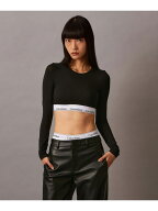 (W)【公式ショップ】 カルバンクライン Icon Cotton ロングスリーブ Tシャツ ブラレット QF8009 Calvin K…