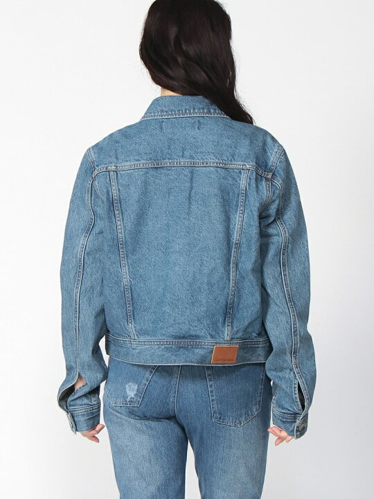 楽天市場】【SALE／50%OFF】(W)ショート丈デニムジャケット Calvin 