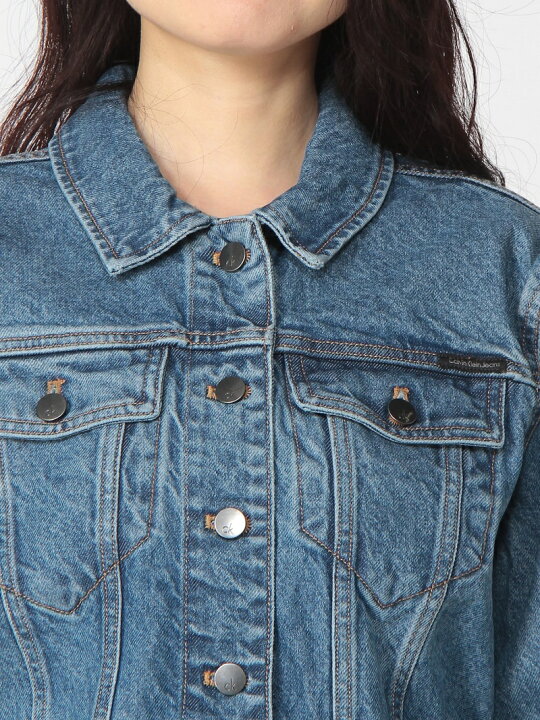 楽天市場】【SALE／50%OFF】(W)ショート丈デニムジャケット Calvin 