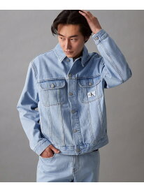 (M)【公式ショップ】 カルバンクライン 90'S レギュラー ジャケット Calvin Klein Jeans J325551 Calvin Klein Jeans カルバン・クライン ジャケット・アウター デニムジャケット ブルー【送料無料】[Rakuten Fashion]