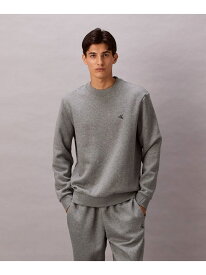 【SALE／5%OFF】(M)【公式ショップ】 カルバンクライン アーカイブロゴフリースクルーネックプルオーバー Calvin Klein Jeans 40QM430 Calvin Klein Jeans カルバン・クライン トップス スウェット・トレーナー ブラック グレー【RBA_E】【送料無料】[Rakuten Fashion]