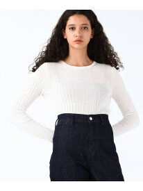 【公式ショップ】 カルバンクライン クルーネックリブセーター Calvin Klein Jeans 40WH211 Calvin Klein カルバン・クライン トップス ニット ホワイト【送料無料】[Rakuten Fashion]