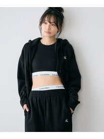 【SALE／5%OFF】(W)【公式ショップ】 カルバンクライン ロングスリーブフルジップスウェットパーカー Calvin Klein Jeans 47A216G Calvin Klein Jeans カルバン・クライン トップス パーカー・フーディー ブラック【RBA_E】【送料無料】[Rakuten Fashion]