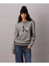 Calvin Klein Jeans/(M)【公式ショップ】 カルバンクライン スウェット - モノグラムロゴクルーネックスウェットプルオーバー Calvin Klein Jeans 4RD274G Calvin Klein Jeans カルバン・クライン トップス スウェット・トレーナー ブラック グ【送料無料】[Rakuten Fashion]