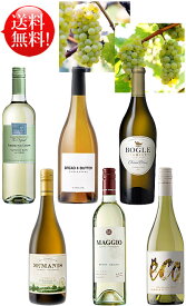 送料無料 白ワイン6種【多彩な葡萄品種を楽しめる飲み比べセット】 ヴィオニエ, シュナンブラン, ピノグリージョ, シャルドネ, ソーヴィニヨンブラン, ブレッド&バター シャルドネ 各750ml Emiliana Smoking Loon Maggio Bogle McManis Bread&Butter クールは300円加算