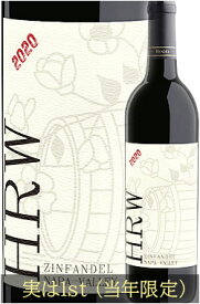 (実は1st)【ヘンドリー】 ジンファンデル “HRW” ヘンドリー・ヴィンヤード, ナパ・ヴァレー [2020] Hendry Wines HRW Zinfandel, Esatte Vineyard, Oak Knoll, Napa Valley 750ml オークノールAVAナパバレー赤ワイン カリフォルニアワイン