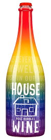 “レインボー” ロゼ バブル by ハウスワイン [NV] RAINBOW Rose Bublle by House Wine 750ml アメリカ ワシントン州スパークリングワイン 自然由来グルテンフリー 人工甘味料不使用 王冠仕様