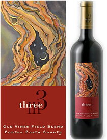 ギフト対応可【スリー】 “オールドヴァインズ フィールドブレンド” コントラコスタ・カウンティ [2020] THREE Old Vines Field Blend Contra Costa County 750ml カリフォルニアワイン ジンファンデル プティシラー カリニャンetc 赤ワイン