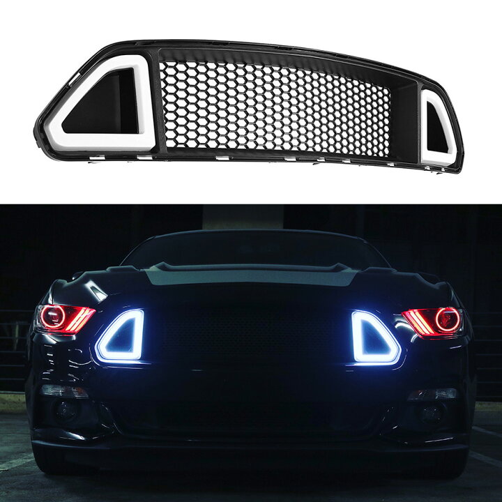 楽天市場】15-17y マスタング フロントグリル V6 GT エコブースト用 